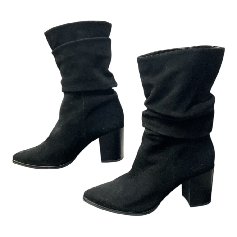 🖤 Aqua College Waterproof Suede Slouch Boots‎ | Black | Women’s 7.5M